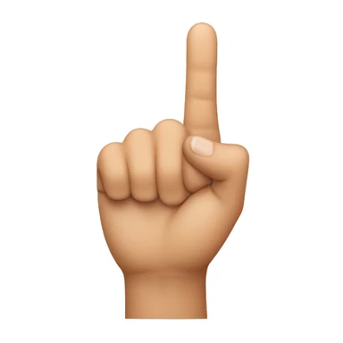 finger pointed up, but it's inception sticker