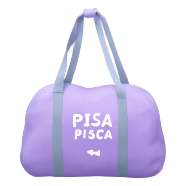 Lavender pisca gym bag sticker