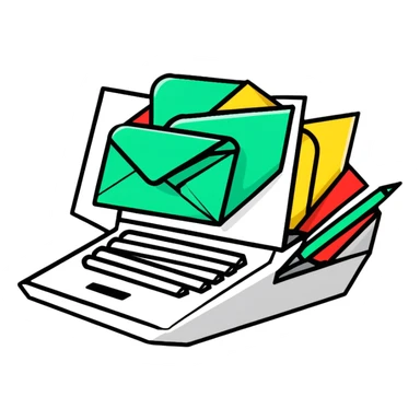 Mayan hieroglyphic style gestures: typing, sending message, receiving message, all with angular geometric shapes sticker