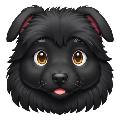 Cachorro preto sticker
