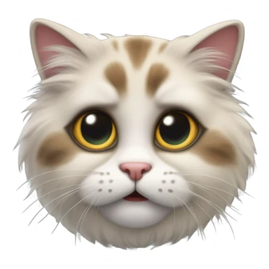 Cheesy cute big eyes healthy cat sticker