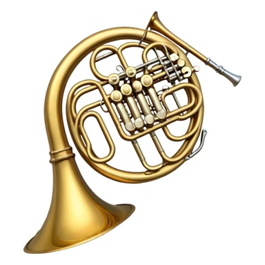 French horn sticker