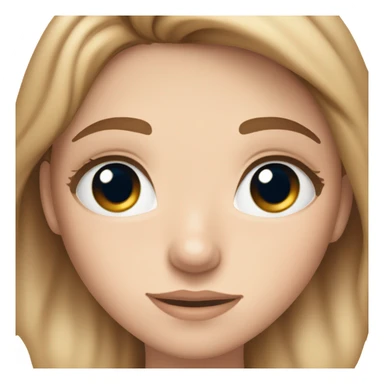 Skin care white girl freakles on her face blue eyes Brown hair skincare under her eyes sticker