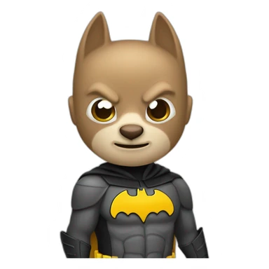 Ardilla disfraz de batman sticker