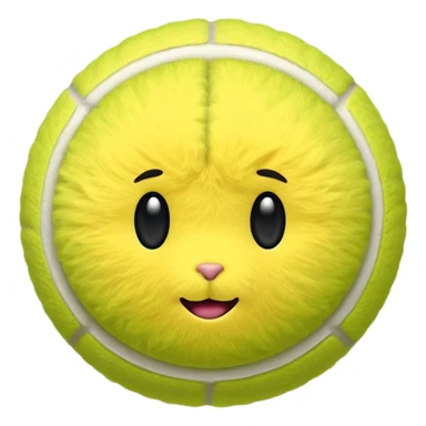 Tennis ball sticker