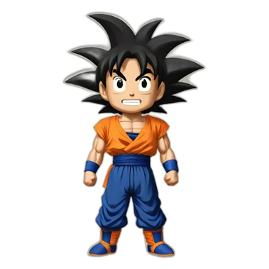 goku chiquito saludando sticker