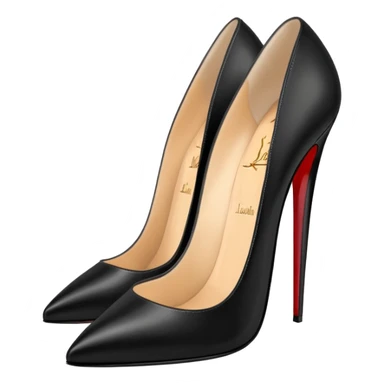louboutin heels black sticker
