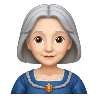 The kind and amiable grandmother in medieval fairy tales sticker