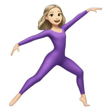 Maddie Ziegler dancing in a purple costume sticker