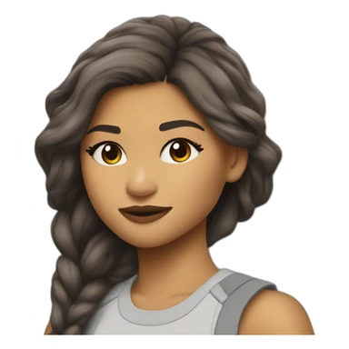 Zendaya in hunger games sticker