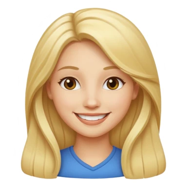 queen-in-game-of-throne, long blonde, smile sticker