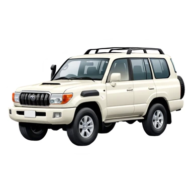 Toyota Land Cruiser - Toyota (Model Year: 2021) (Iconic colour: White) sticker
