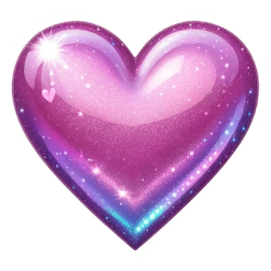 Glitter heart. sticker