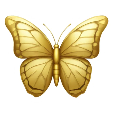 Gold butterfly sticker