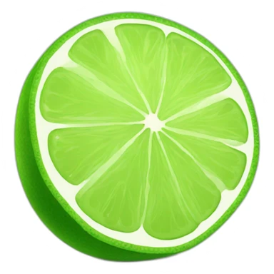 Cute slice of lime sticker