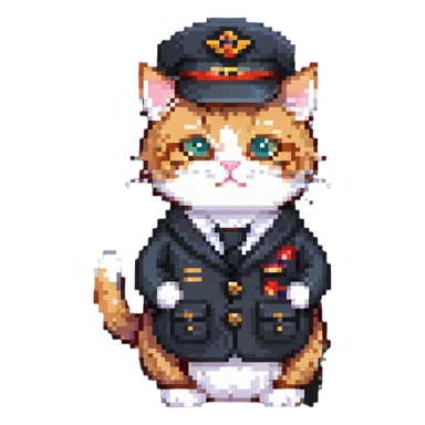 postman cat, very cute sticker
