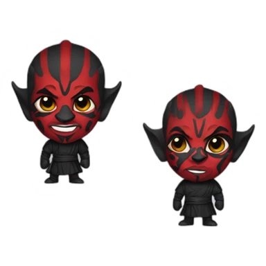 Darth Maul wears an LGBT T-shirt sticker