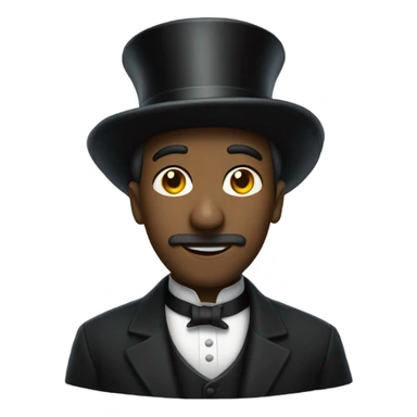 Deacon wearing a top hat  sticker