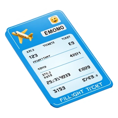 I will buy the flight ticket sticker
