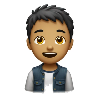 Niño saltando sticker