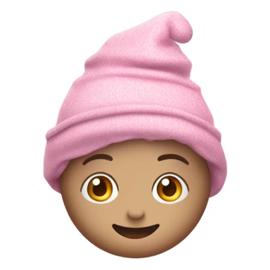 Gorro de cumpleaños color rosa pastel sticker