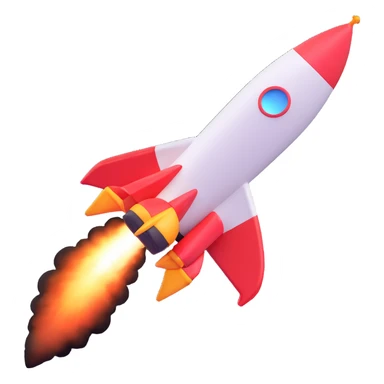 rocket ship sticker