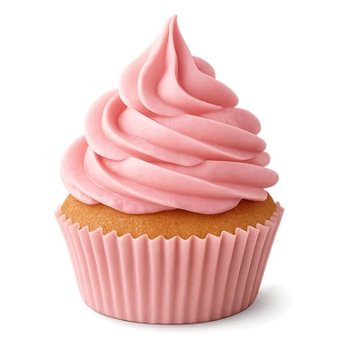 pink cupcake, no background sticker