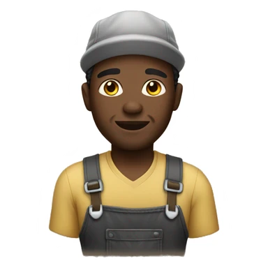 black men farming  sticker