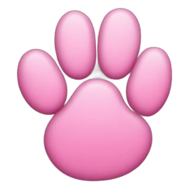 Pink cat paw sticker