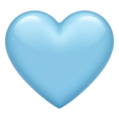 light-blue heart  sticker