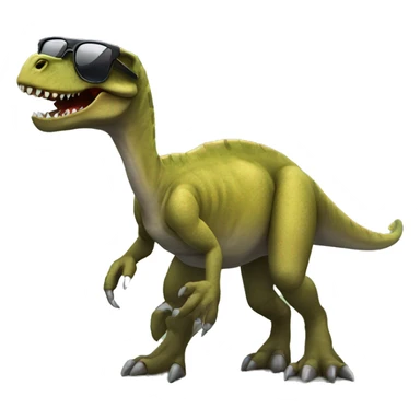 Dinosaur with sunglasses sticker