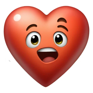 Heart pumping with musical notes around it sticker