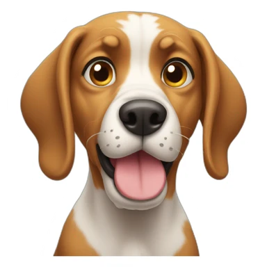 confused dog sticker