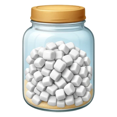 Jar of white sugar sticker