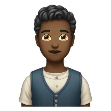 Boy in dress sticker