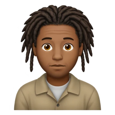 A black guy with short dreads trying to keep a straight face  sticker