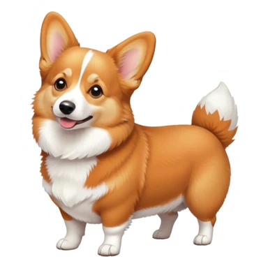 Corgi stands on its hind legs sticker