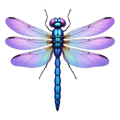 Lavender coloured dragonfly  sticker