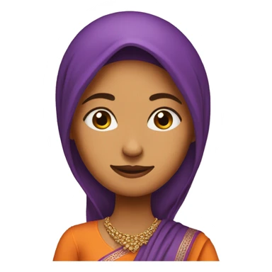Lady wearing punjabi suit sticker