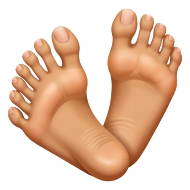 foot with 5 spreaded toes sticker