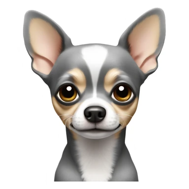 Grey ￼ chihuahua sticker