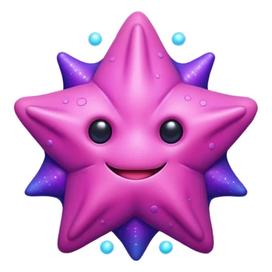 starro pink and purple sticker