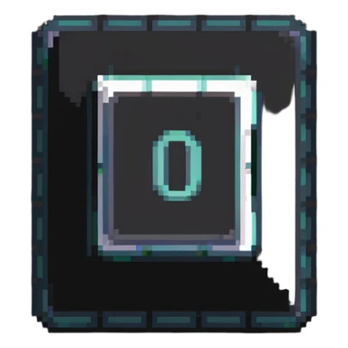 Number 0 keycap, keyboard button with the digit zero sticker