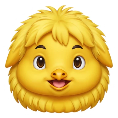 Pollito hembra feliz sticker