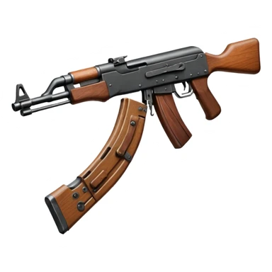 AK-47 Wooden handrail and wooden buttstock sticker