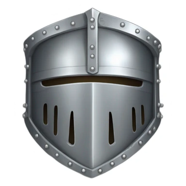Silver medieval armor sticker