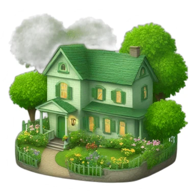 home green garden sticker
