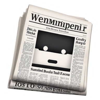 newspaper headline  sticker