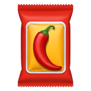Chilli powder packet sticker