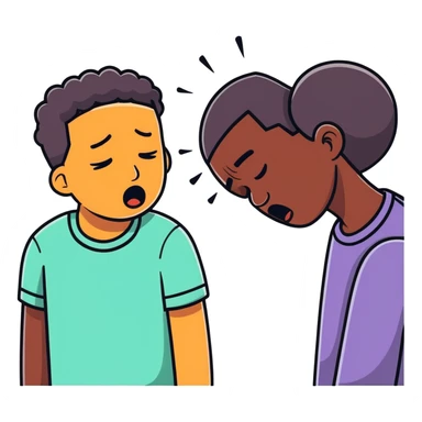 Black men crying sticker